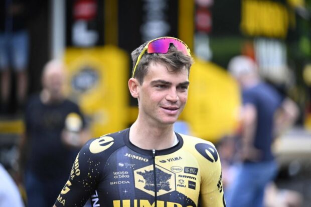 US rider Sepp Kuss of JumboVisma pictured during the first rest day of the Tour de France cycling race in ClermontFerrand France on Monday 10 July 2023 This years Tour de France takes place from 01 to 23 July 2023 BELGA PHOTO JASPER JACOBS Photo by JASPER JACOBS BELGA MAG Belga via AFP Photo by JASPER JACOBSBELGA MAGAFP via Getty Images