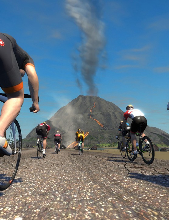 Le propre volcan de Zwift est une bête beaucoup plus active