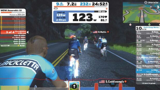 L'équipe Cycling Plus se familiarise avec les plans d'entraînement de Zwift