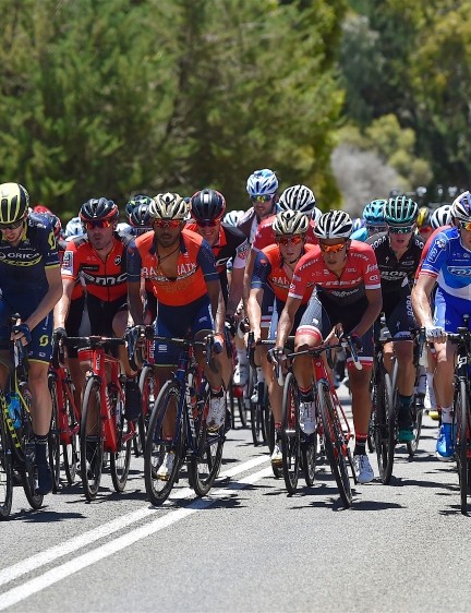 Pendant le Tour Down Under cette année, les températures ont atteint les 40 degrés