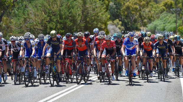 Pendant le Tour Down Under cette année, les températures ont atteint les 40 degrés