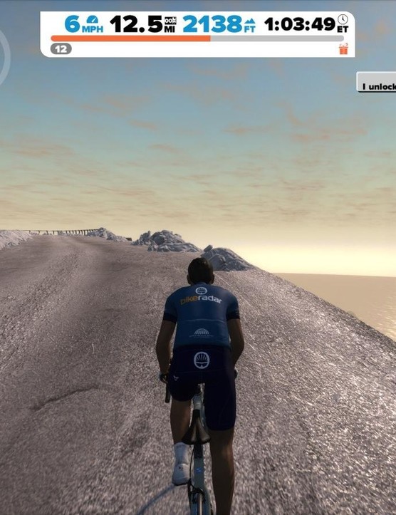 Zwift vient d'ajouter une extension de montagne