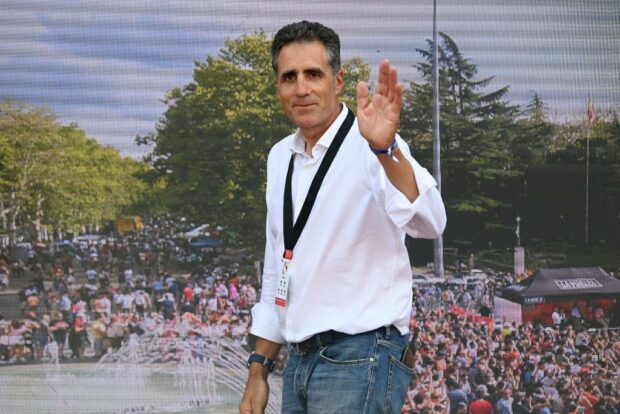 Miguel Indurain at the 2023 Vuelta a España