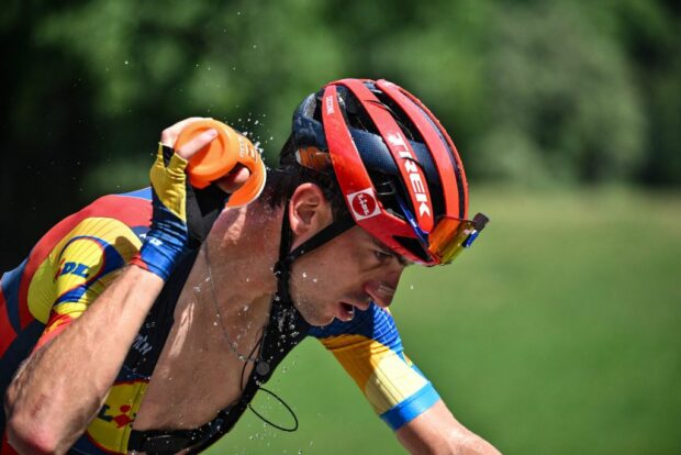 Giulio Ciccone (Lidl-Trek) in action at the Tour de France