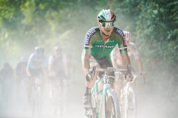 Nicholas Roche (Ireland) having an amazing time