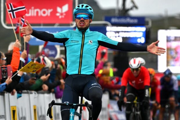 Michele Gazzoli wins a stage at the Arctic Race of Norway in 2023