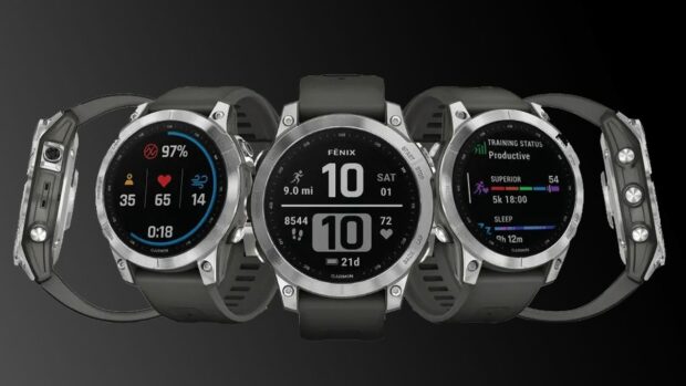 The Garmin Fenix 7 from five angles