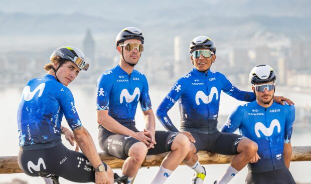 Movistar dévoile le nouveau kit pour 2024 et complète la liste masculine avec Lorenzo Milesi