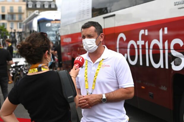 Cedric Vasseur during the 2023 Tour de France