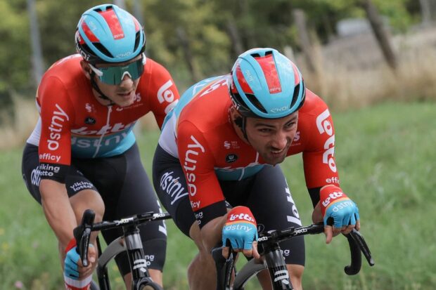 Victor Campenaerts on the attack at the 2023 Tour de France