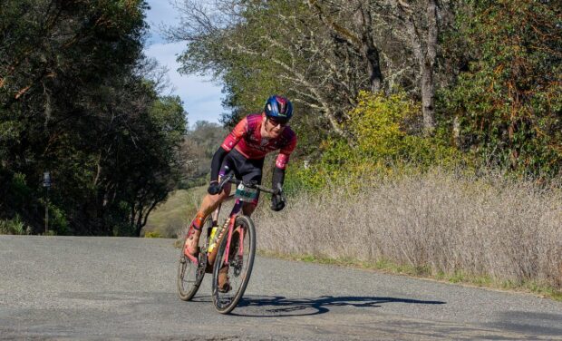 Peter Stetina won solo at 2023 Grasshopper Adventure Series opener at Low Gap