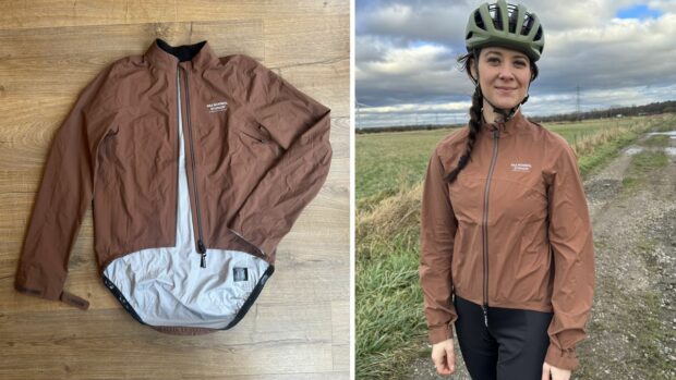 Test de la veste de cyclisme imperméable femme Pas Normal Essential Shield