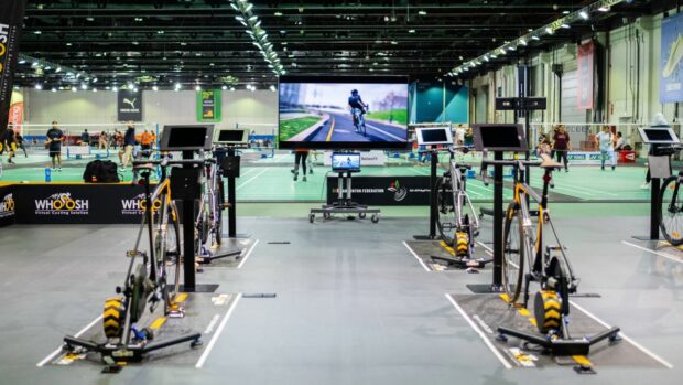 Smart trainers in an indoor space