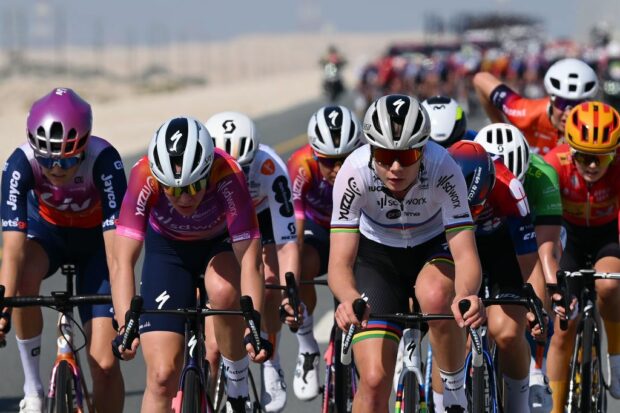 World Champion Lotte Kopecky at the UAE Tour Women