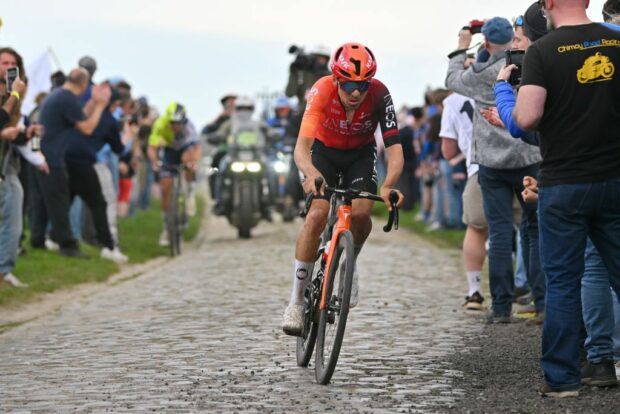 Paris-Roubaix 2024: Tom Pidcock during the race