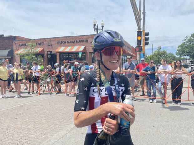 US gravel national champion Lauren Stephens won her third Unbound Gravel 100 in 2024