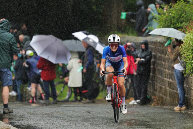 The solo break of Lizzie Deignan of Great Britain National Team