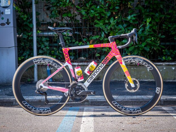 The SuperSix Evo Lab71 of EF Education-EasyPost is one of the most vibrant bikes in the WorldTour