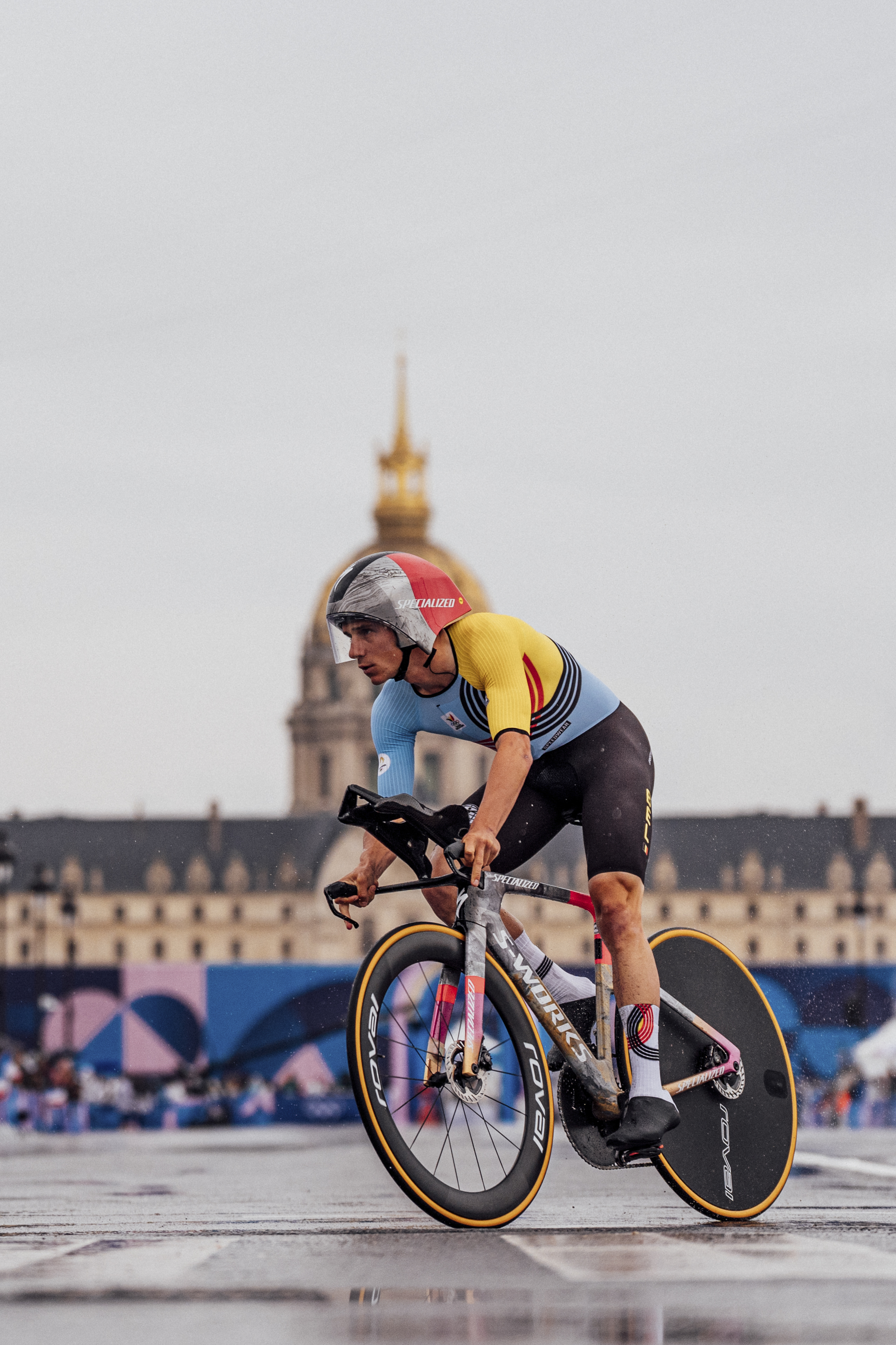 Travaux de peinture personnalisés lors du contre-la-montre des Jeux olympiques