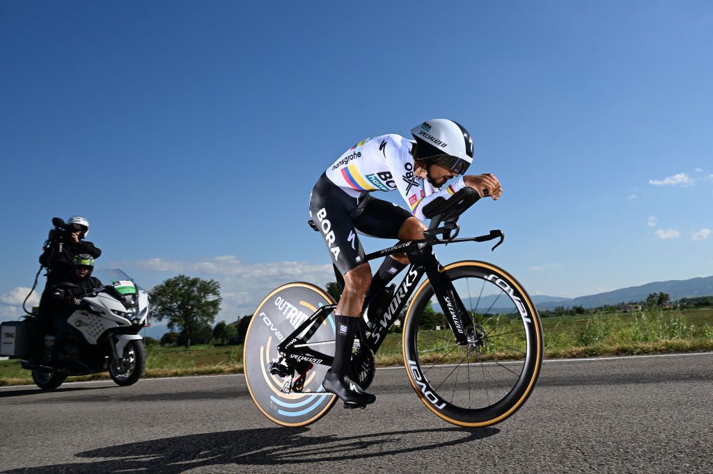 Colombian time trial champion Daniel Martinez during the Giro d