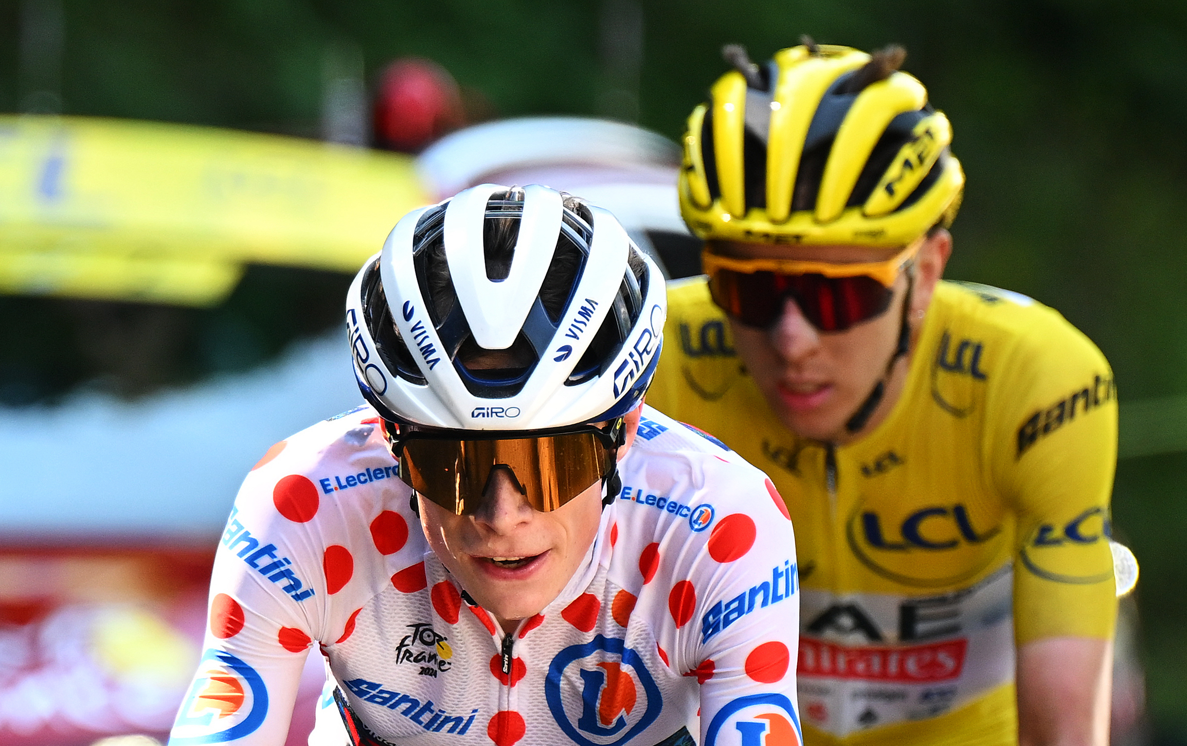 Jonas Vingegaard et Tadej Pogacar se sont à nouveau affrontés lors du Tour de France 2024