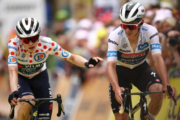 Tour de France 2024: Jonas Vingegaard and Remco Evenepoel finish stage 19 side by side