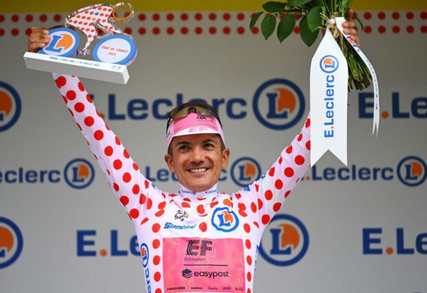 Tour de France: Richard Carapaz claimed the polka dot climber