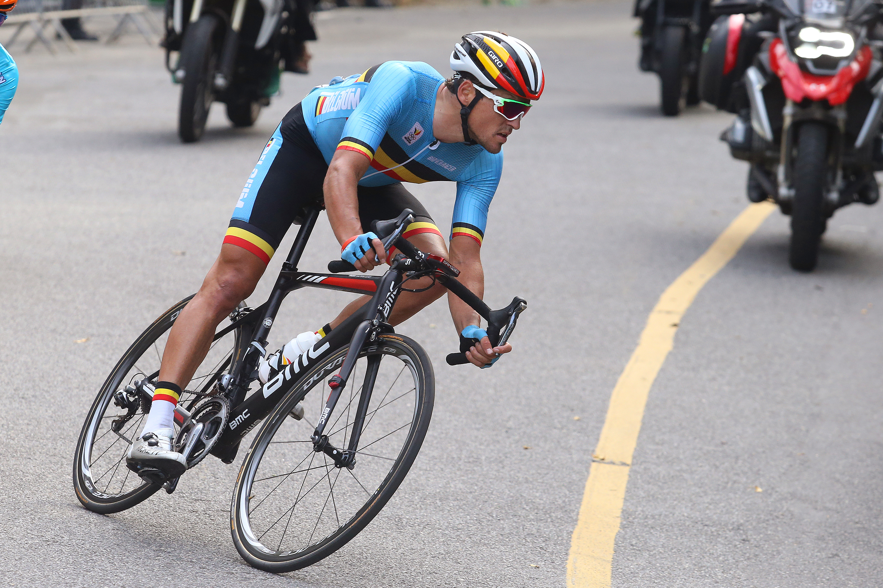 Greg van Avermaet en selle lors des Jeux Olympiques de Rio 2016