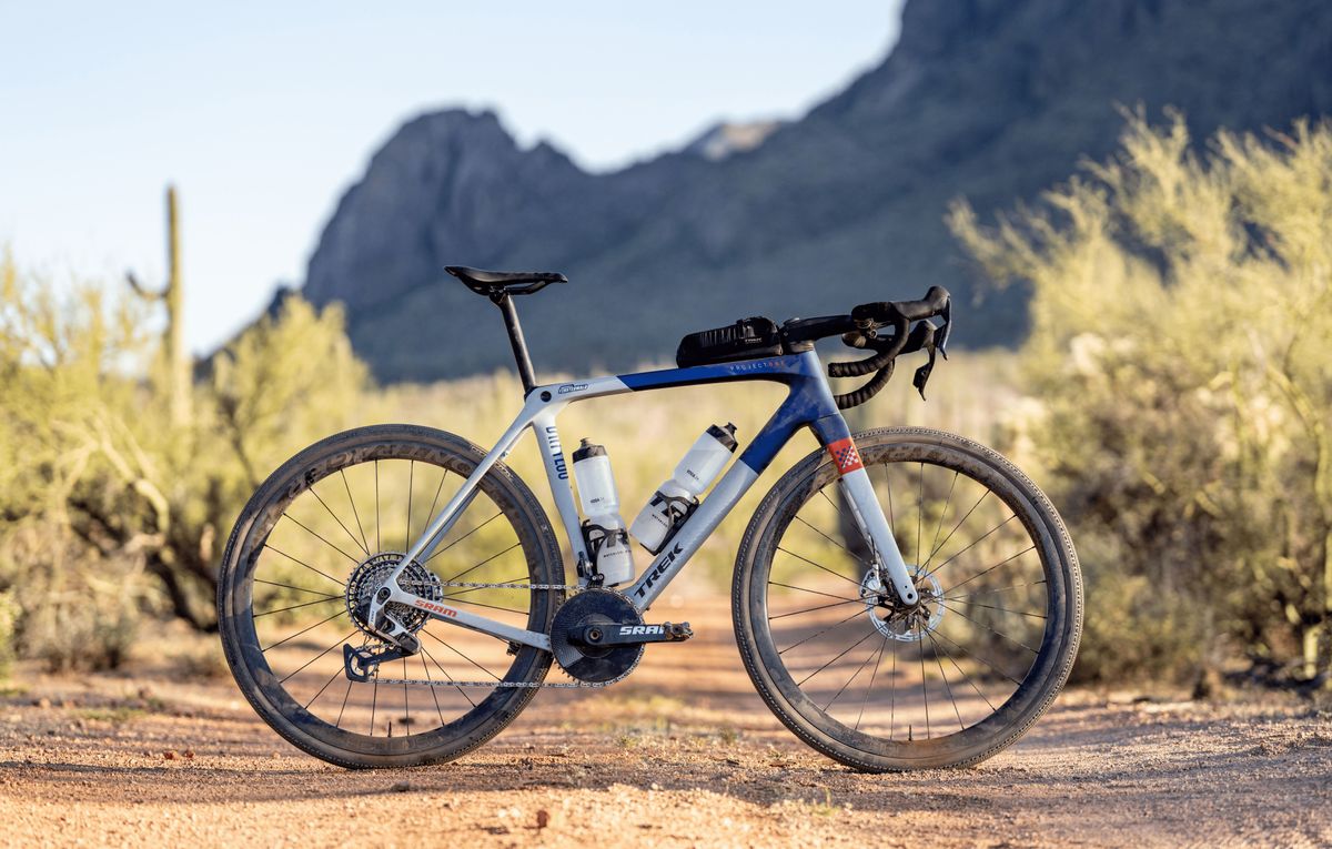 Trek Checkpoint SL with bike bags fitted