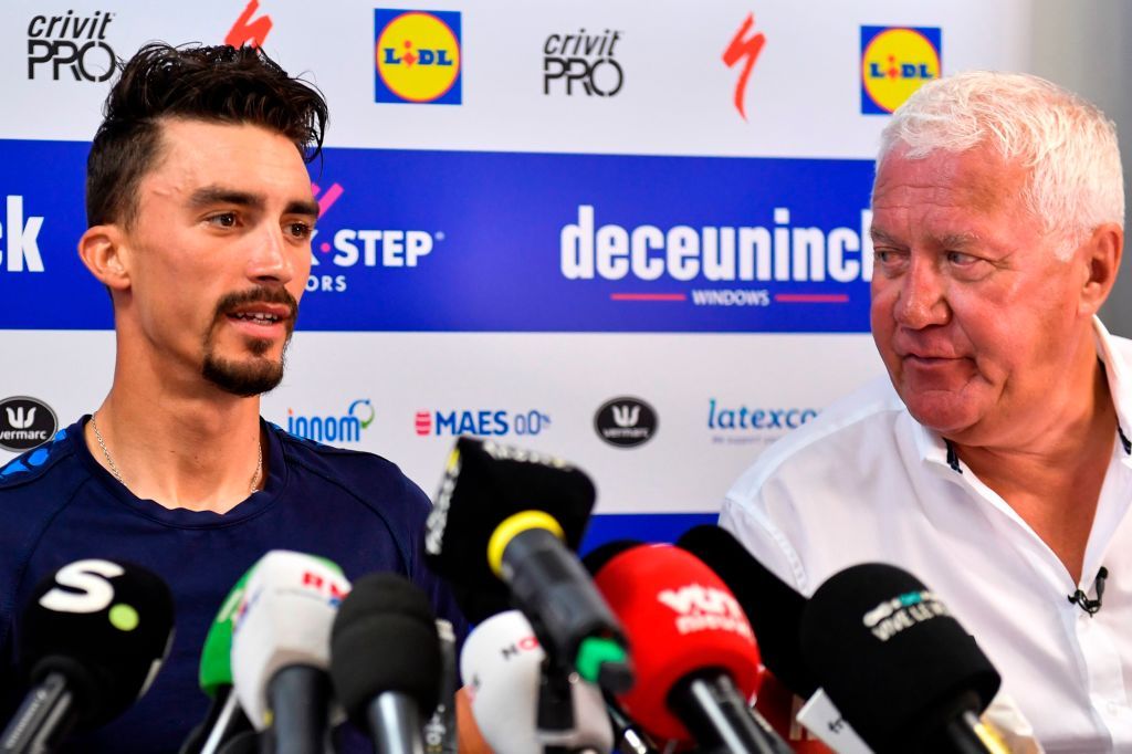 Julian Alaphilippe spent 11 seasons under Patrick Lefevere