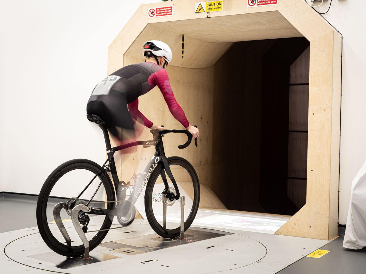 Inside the Silverstone wind tunnel helmet test