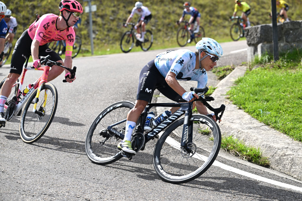 Einer Rubio en descente à vélo à la Vuelta