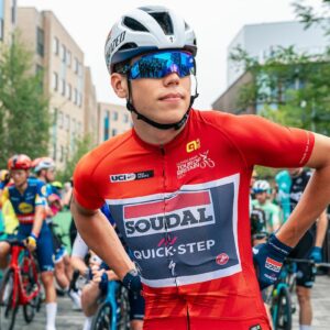 Picture by Elliot Keenââââ/British Cycling/via SWpix.com - 07/09/2024 - Lloyds Bank Tour of Britain 2024 - Stage 5: The West Northamptonshire Stage Northampton to Northampton - Paul Magnier (Soudal Quick-Step)