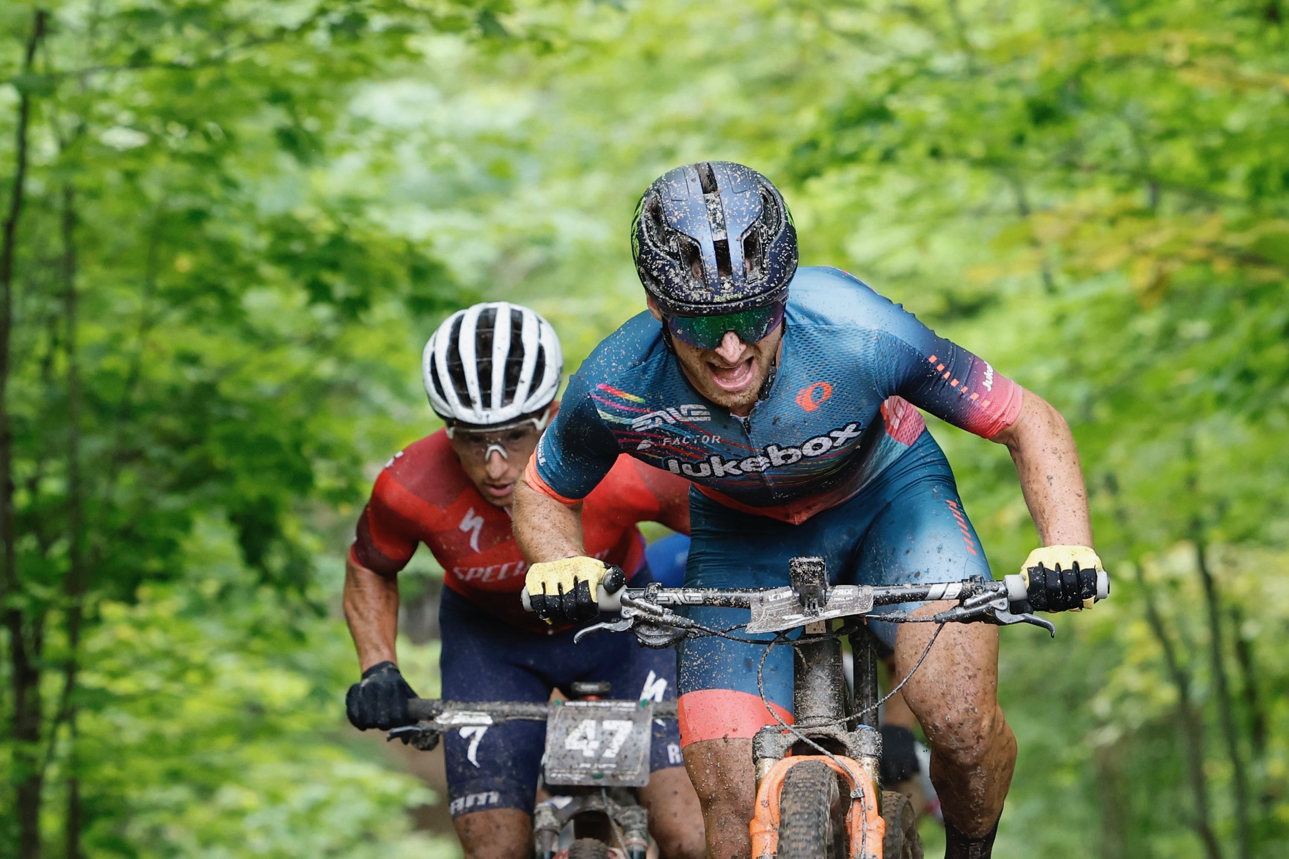 Alexey Vermeulen (Jukebox-Shimano-Q+M) a sprinté vers la victoire au Life Time Chequamegon MTB Festival 2023 présenté par Trek