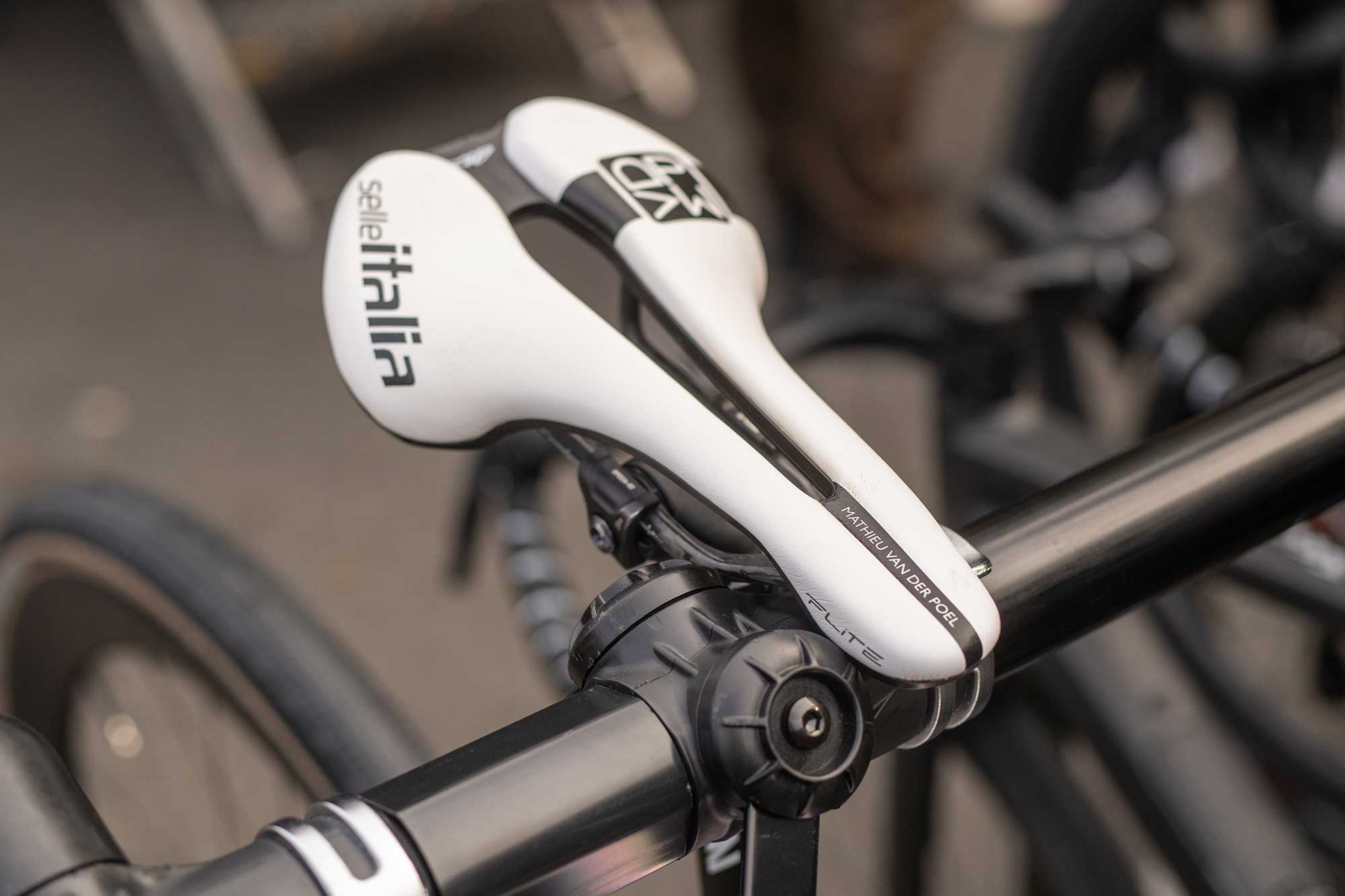 Selle Selle Italia Flite de Mathieu van der Poel.